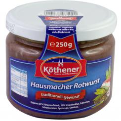 Köthener Hausmacher Rotwurst 250g Glas 