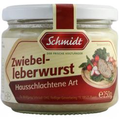 Schmidt Zwiebelleberwurst Hausschlachtene Art 250g 