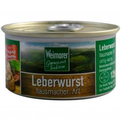 Weimarer Leberwurst Hausmacher Art 125g 