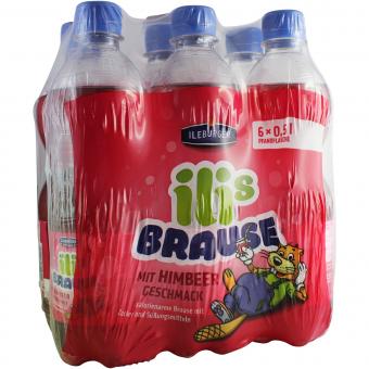 Ileburger Sachsenquelle Ilis Brause mit Himbeer Geschmack 6x0,5 Liter incl. Pfand 