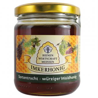 Bienenwirtschaft Meißen Sortentracht - würziger Waldhonig 250g 