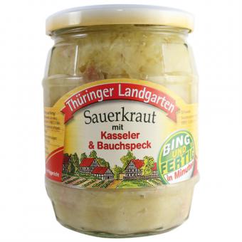 Thüringer Landgarten Sauerkraut mit Kasseler 580ml-Glas 