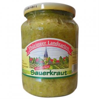 Thüringer Landgarten Sauerkraut 720ml-Glas 