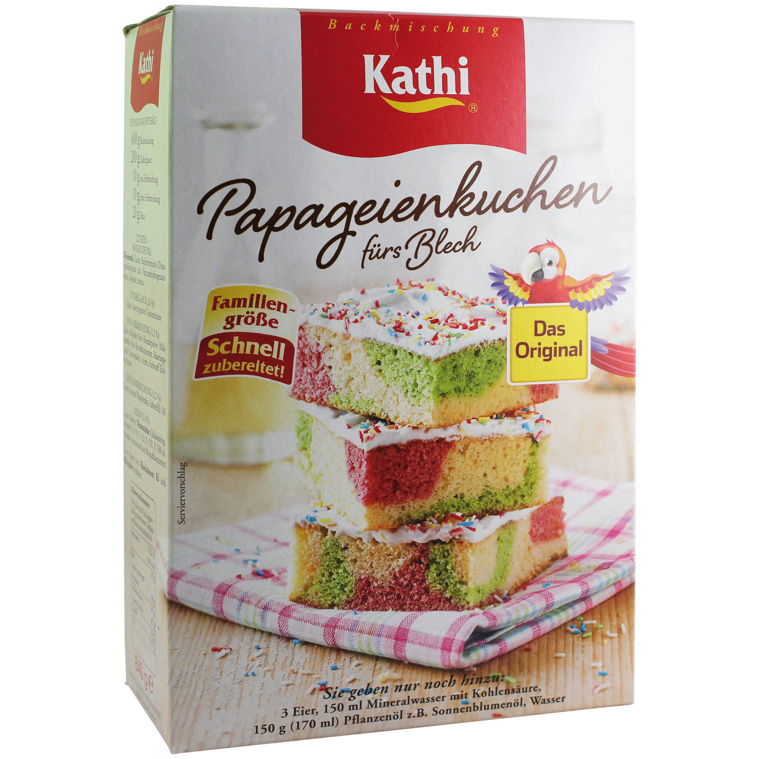 Ossikiste.de | Kathi Papageienkuchen fürs Blech 840g | online kaufen