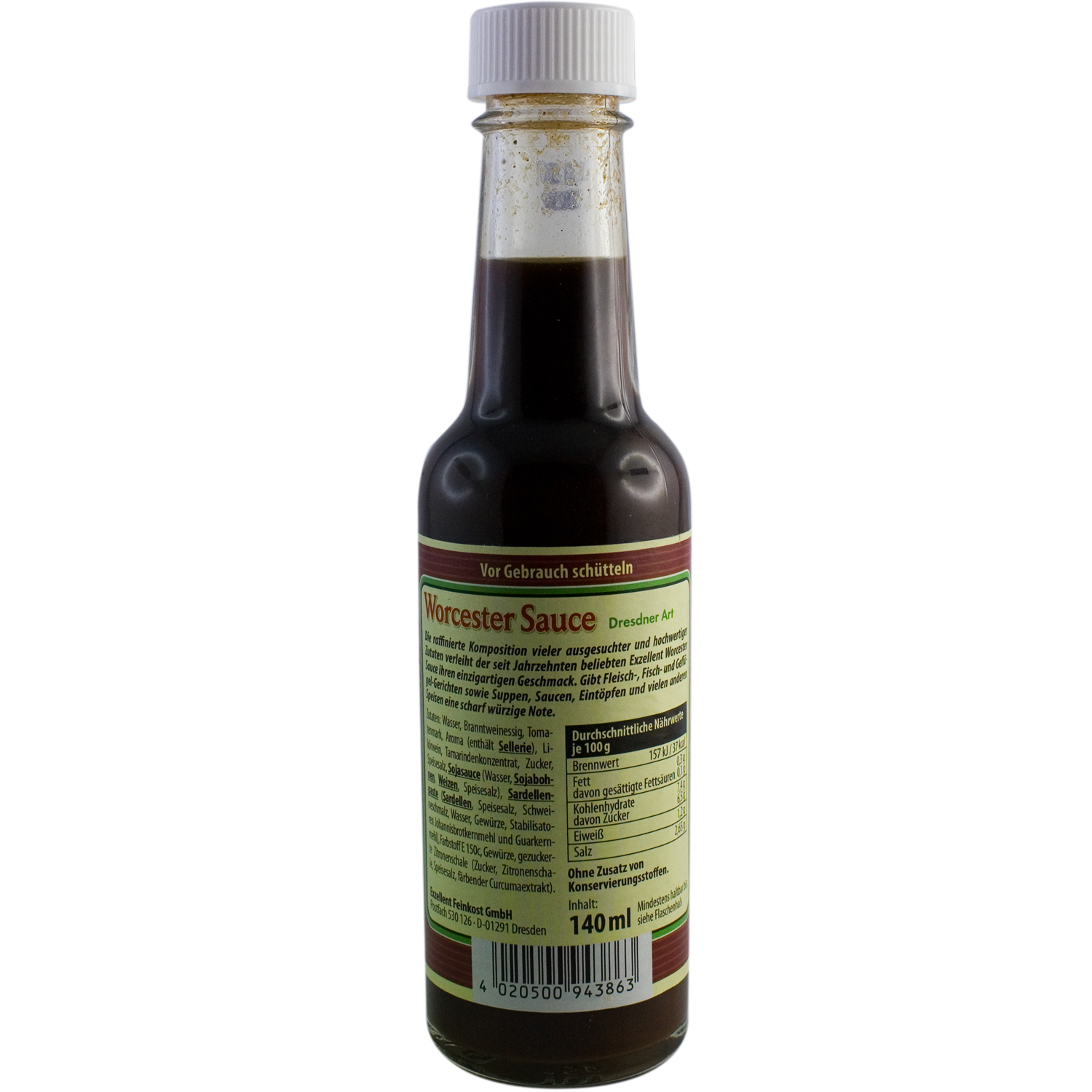 Ossikiste.de Exzellent Worcester Sauce Dresdner Art 140 ml online kaufen